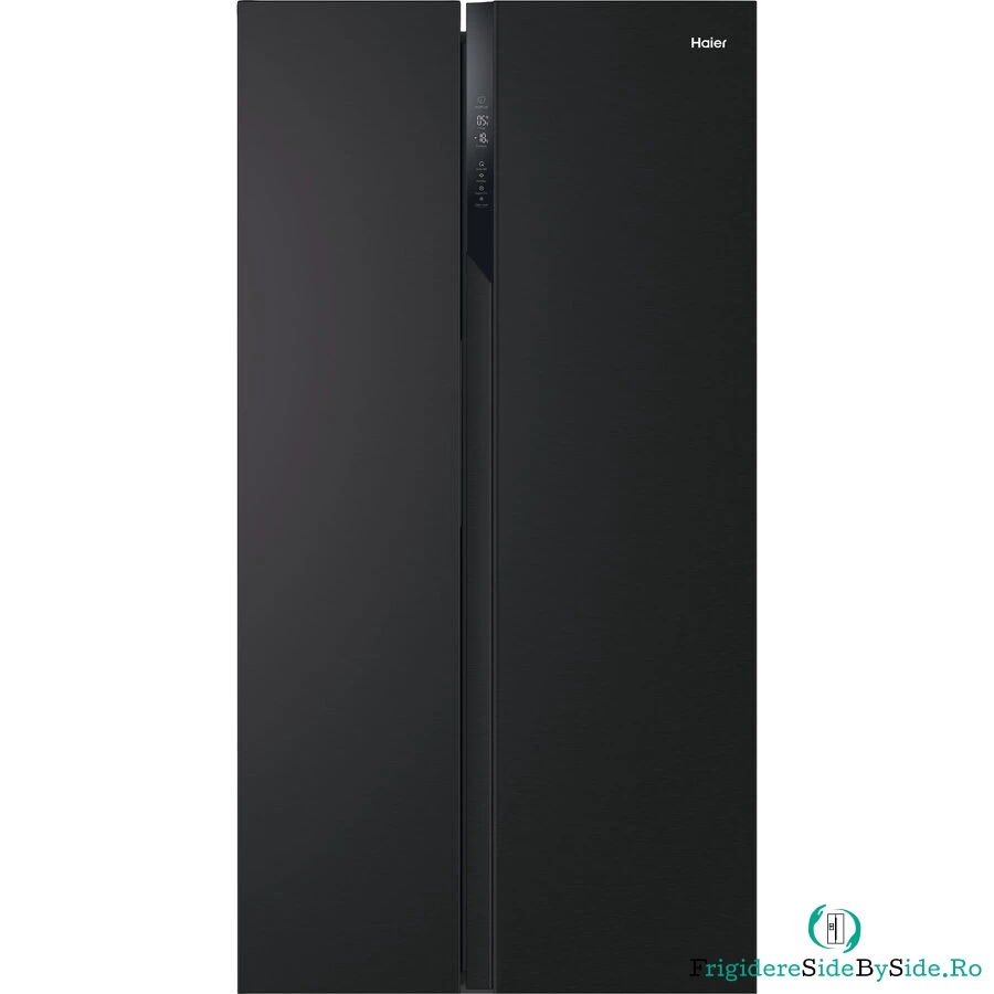 HAIER Frigider Side by side Haier HSR3918ENPB, 528 l, Total No Frost, Motor Inverter, Multi Air Flow, Display, Super cooling, Super freezing, Clasa E, H 177 cm, Negru