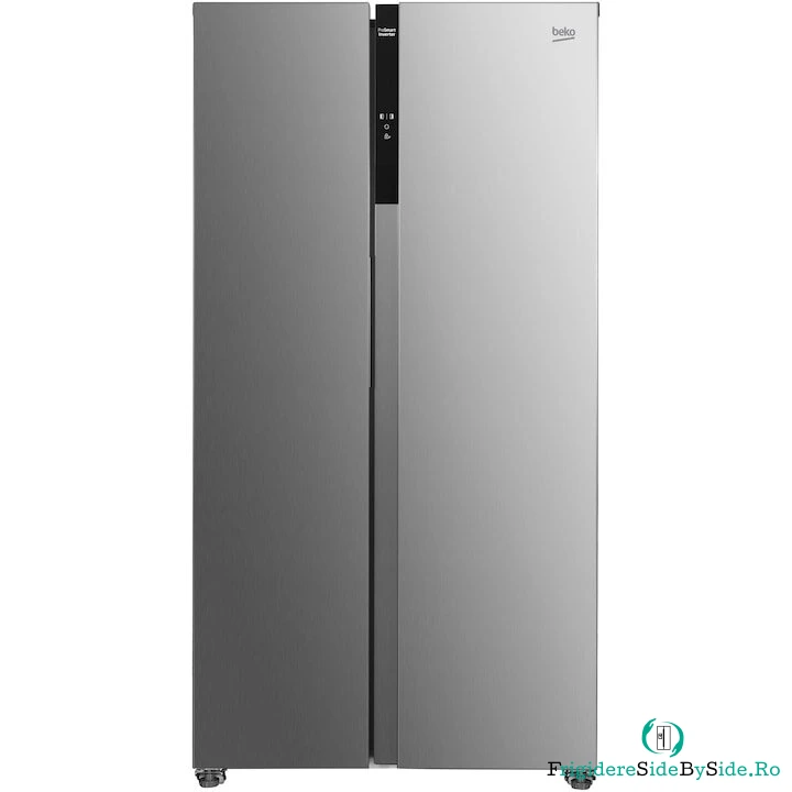 Beko Side by side Beko GNO5324XPN, 532 l, Clasa C, No Frost, Iluminare LED, Door open buzzer, Functie Eco, H 177 cm, Culoare Otel inoxidabil